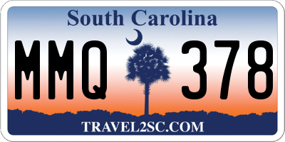 SC license plate MMQ378