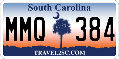 SC license plate MMQ384