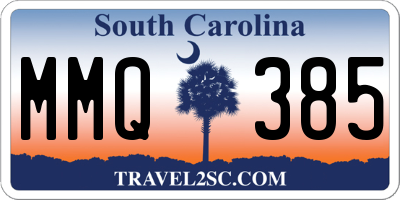 SC license plate MMQ385