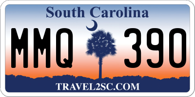 SC license plate MMQ390