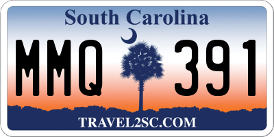 SC license plate MMQ391