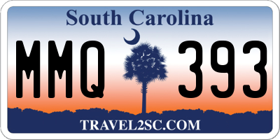 SC license plate MMQ393
