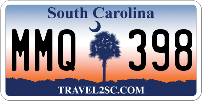 SC license plate MMQ398