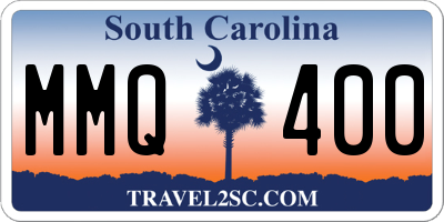 SC license plate MMQ400
