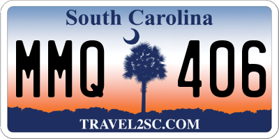 SC license plate MMQ406