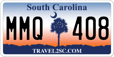 SC license plate MMQ408