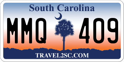 SC license plate MMQ409