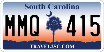 SC license plate MMQ415