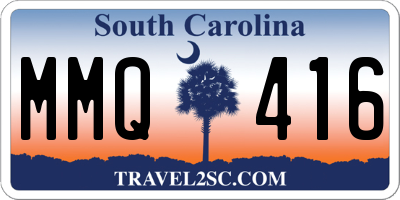 SC license plate MMQ416