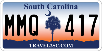 SC license plate MMQ417