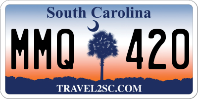 SC license plate MMQ420