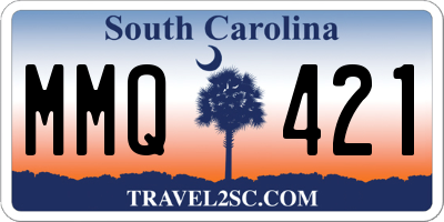 SC license plate MMQ421