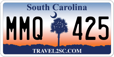 SC license plate MMQ425