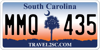 SC license plate MMQ435