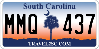 SC license plate MMQ437
