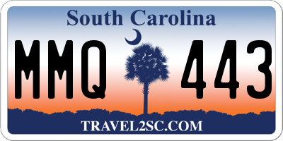SC license plate MMQ443