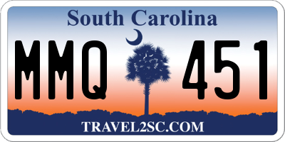 SC license plate MMQ451