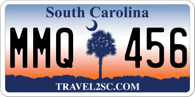 SC license plate MMQ456