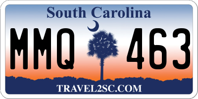 SC license plate MMQ463
