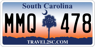 SC license plate MMQ478
