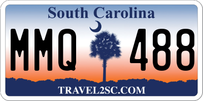 SC license plate MMQ488