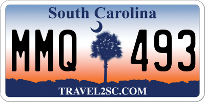 SC license plate MMQ493
