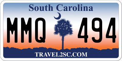 SC license plate MMQ494