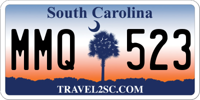 SC license plate MMQ523