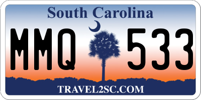 SC license plate MMQ533