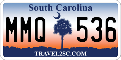 SC license plate MMQ536