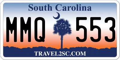 SC license plate MMQ553