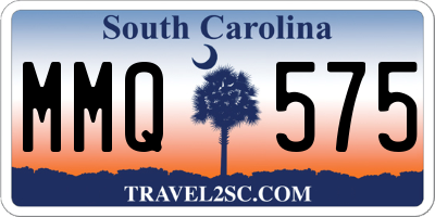 SC license plate MMQ575