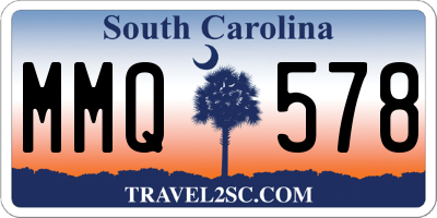 SC license plate MMQ578