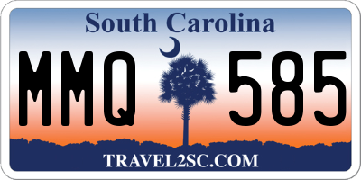 SC license plate MMQ585