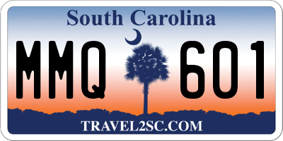 SC license plate MMQ601