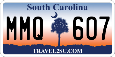 SC license plate MMQ607