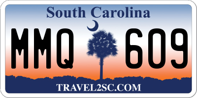 SC license plate MMQ609