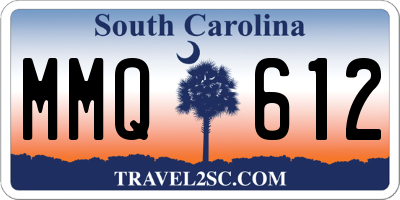 SC license plate MMQ612
