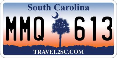 SC license plate MMQ613