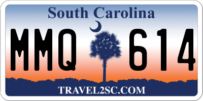 SC license plate MMQ614