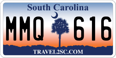 SC license plate MMQ616