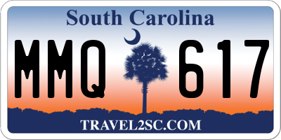 SC license plate MMQ617