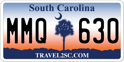 SC license plate MMQ630