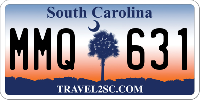 SC license plate MMQ631