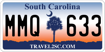 SC license plate MMQ633