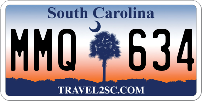 SC license plate MMQ634
