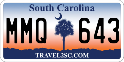 SC license plate MMQ643