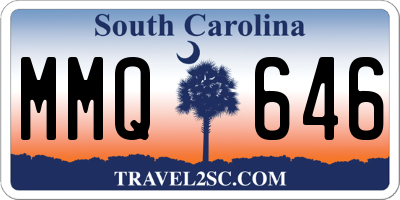 SC license plate MMQ646