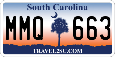SC license plate MMQ663