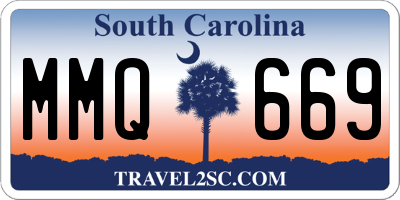 SC license plate MMQ669